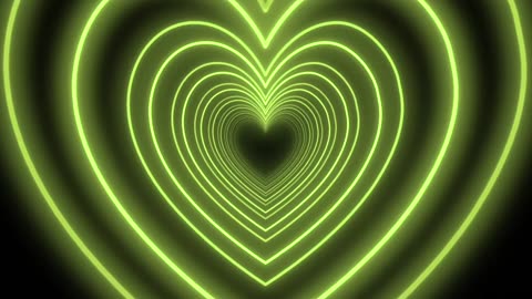 616. Color Changing Heart Tunnel🌈Love Heart Tunnel Background Video Loop Heart