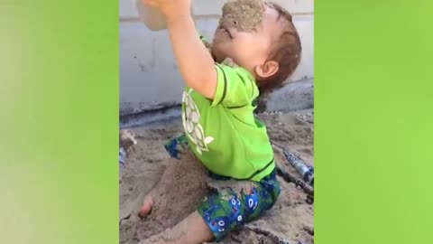 Funniest Babies on the Beach | Cute Baby Funny Moments