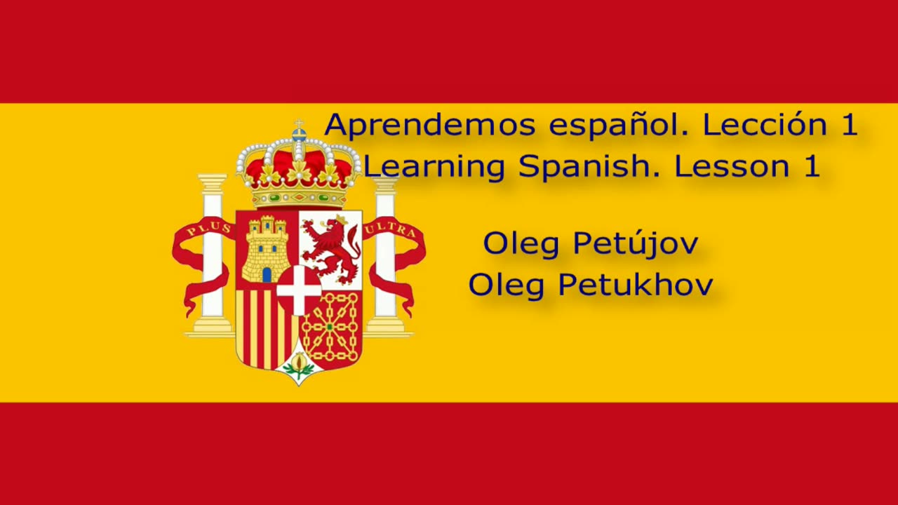 Learning Spanish. Lesson 1. People. Aprendemos español. Lección 1. Personas.