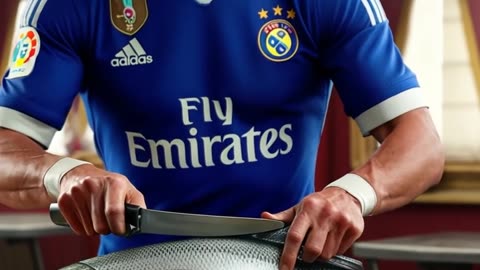 Cristiano Ronaldo Cutting Fish