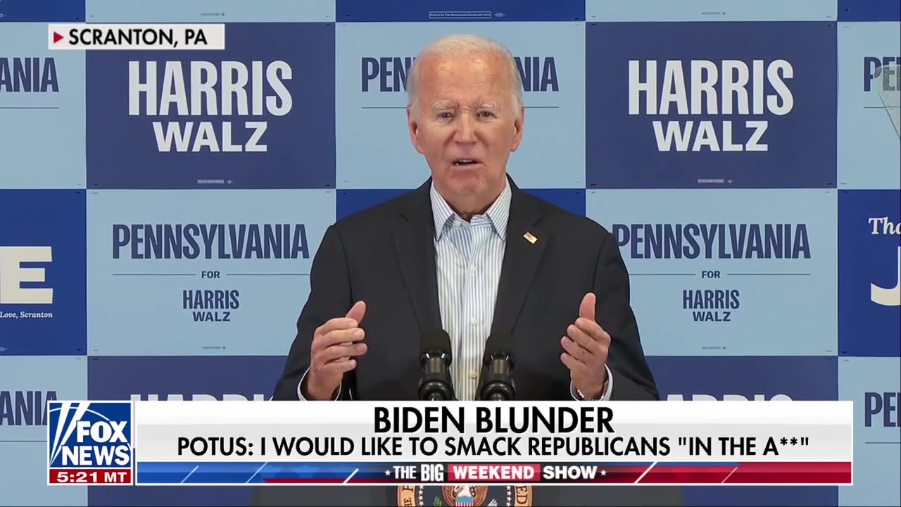 Sneering President Biden talks 'smack' about Republicans with profane jab