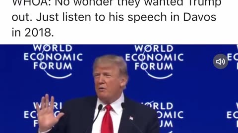 PRESIDENT TRUMPS SPEECH IN DAVOS SET THE DEEP STATE ON FIRE!!