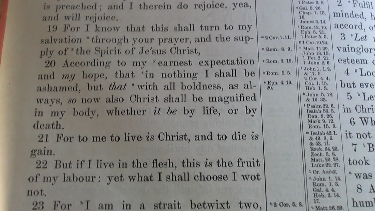 For me to live is Christ and to die is gain.