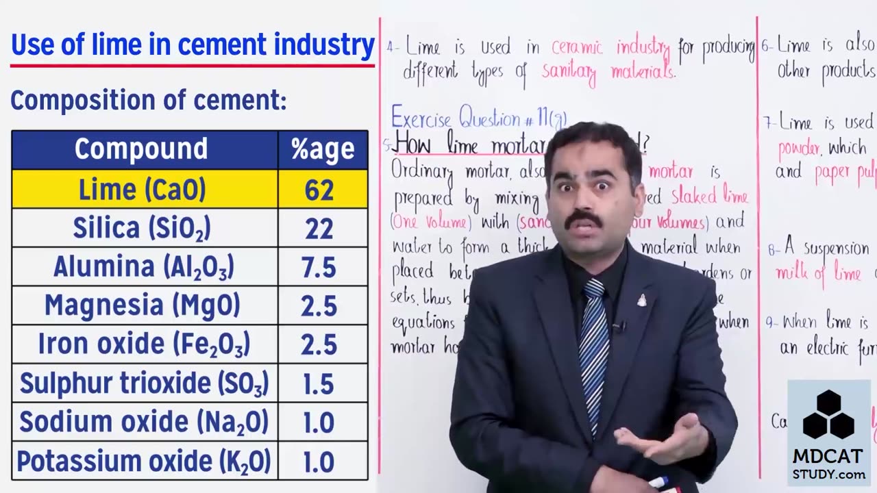 LEC#16 ROLE OF LIME IN AGRICULTURE AND INDUSTRY (PART-2)