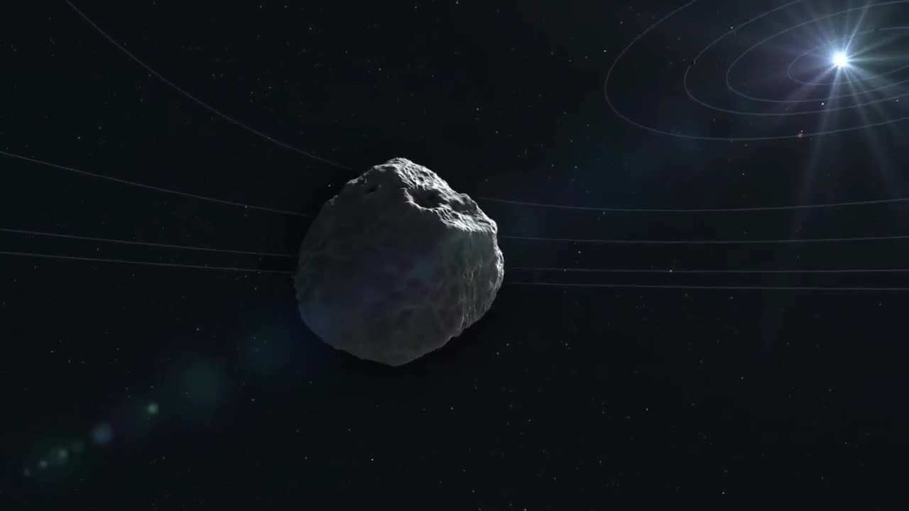 Animation of asteroid..