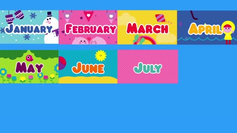 12 Months of the Year - The Kiboomers Preschool Songs for Circle Time - Learning Song