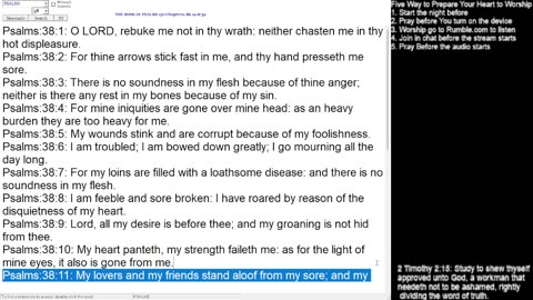 Psalms 5, 38, 41-42