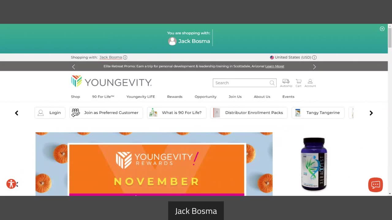 Jack Bosma A Youngevity International Distributor