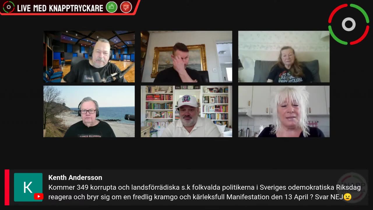 Live hos Bergmark 31 Mars - Viktigt att demonstrera
