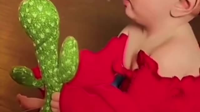 baby first saw a cactus toy