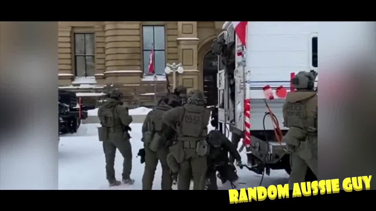 PROTESTER - 🇨🇦 CANADA 🇨🇦 RIOT POLICE ARREST PEACEFUL FREEDOM PROTEST CONVOY 2022