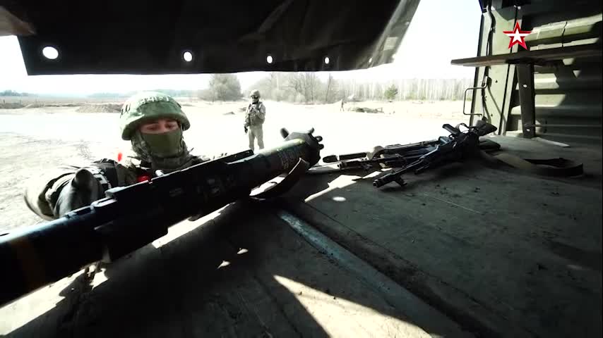 Ukraine War - Police at a checkpoint in the Chernihiv region