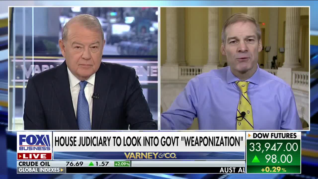 Jim Jordan vows to probe 'weaponization' of government: 'Dozens of whistleblowers'