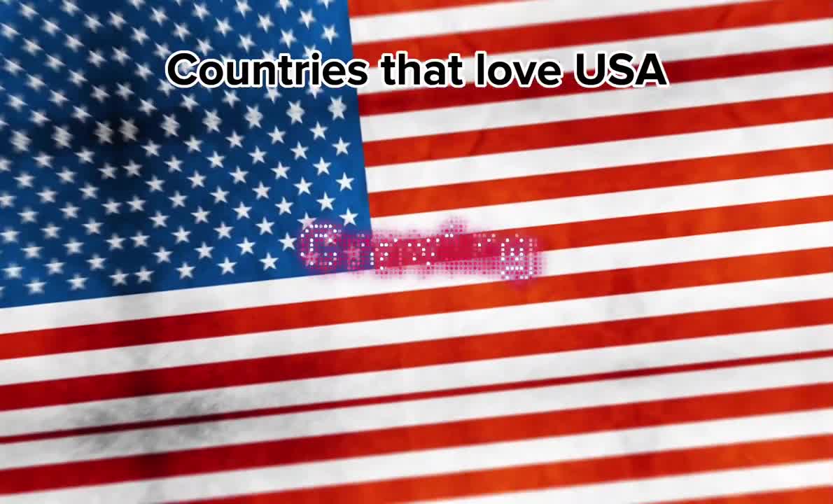 Countries that love USA ????