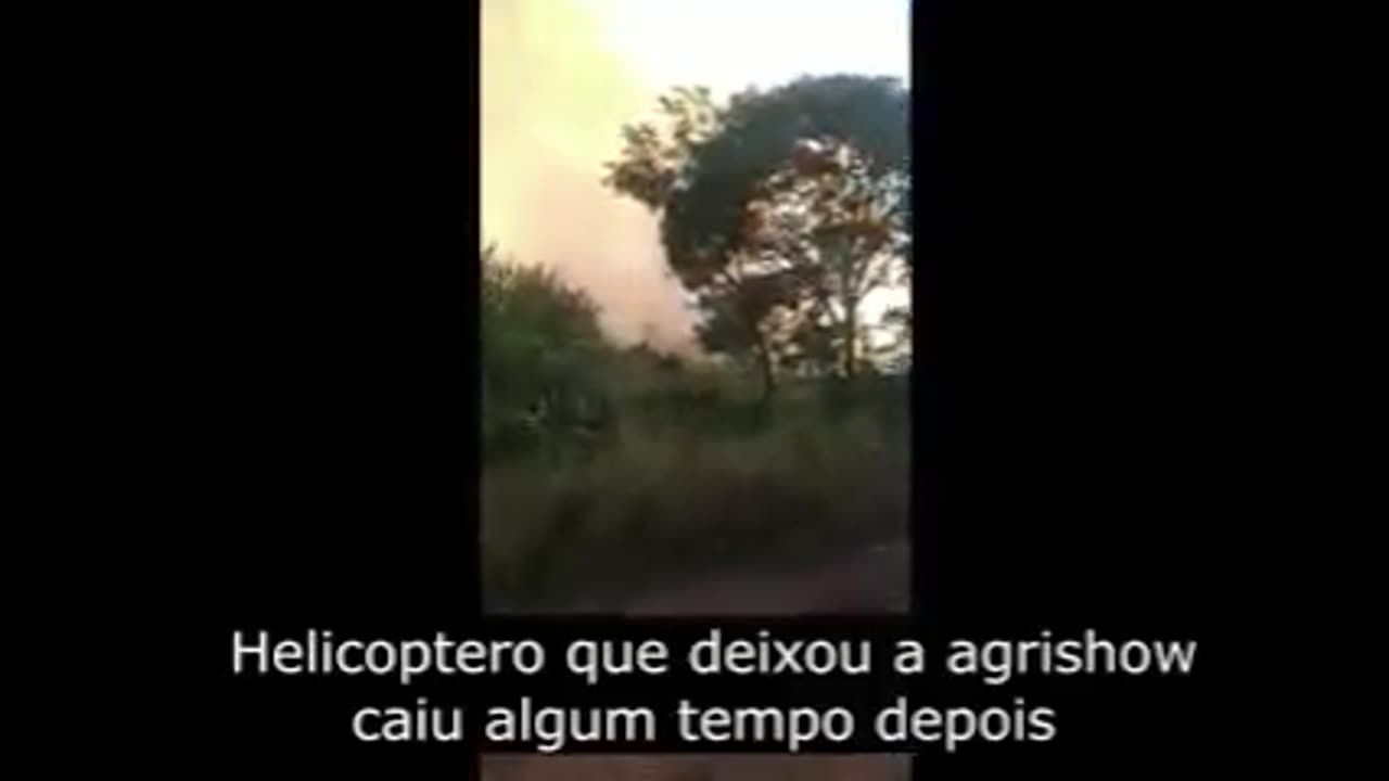Helicóptero cai no interior de SP e deixa duas pessoas mortas