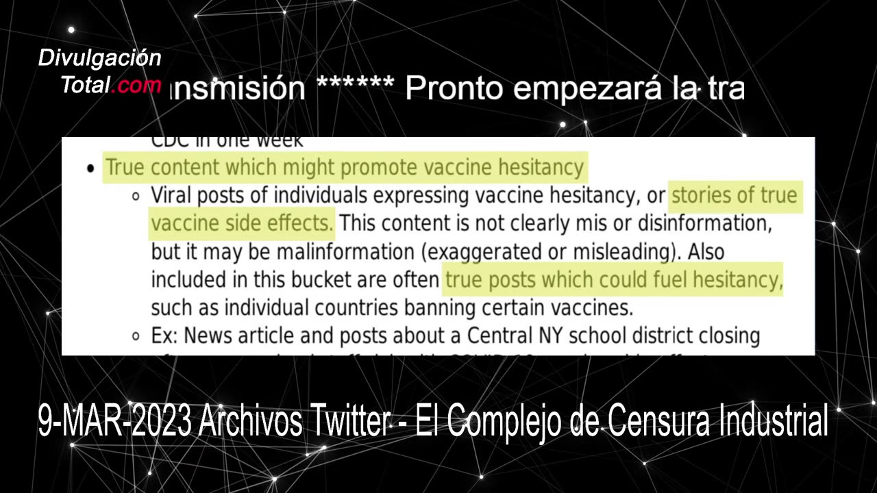 9-MAR-2023 Archivos Twitter - El Complejo de Censura Industrial