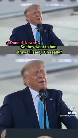 Trump roasting people who want to Ban Straws