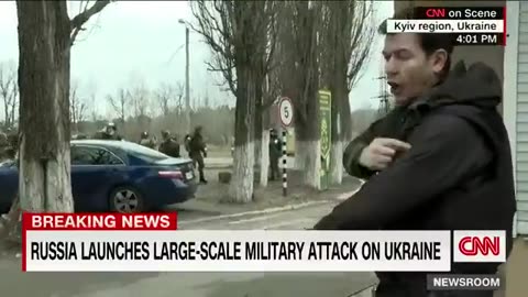 One Of The Most Iconic Videos of The First Day Of Russia’s Invasion of Ukraine