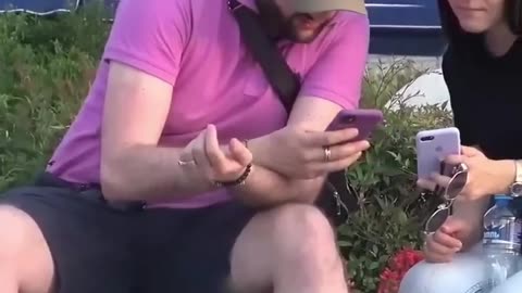 Funny girl prank 🤣