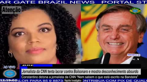 Jornalista da CNN tenta lacrar contra Bolsonaro e mostra desconhecimento absurdo