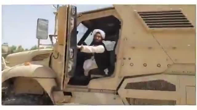 Taliban Terrorist Capture American Army Trucks in Afghanistan