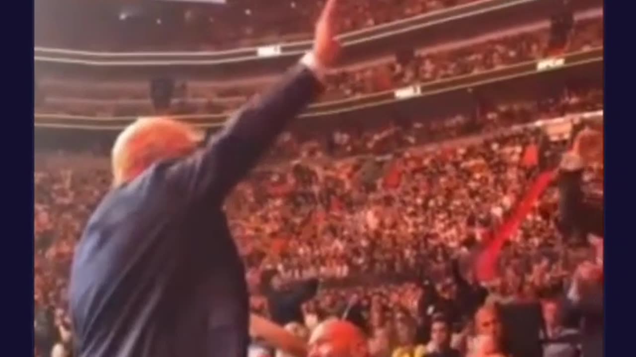 The crowd starts chanting "USA, USA" at the UFC in Miami. Biden won in 2020??? NOT A CHANCE!!!