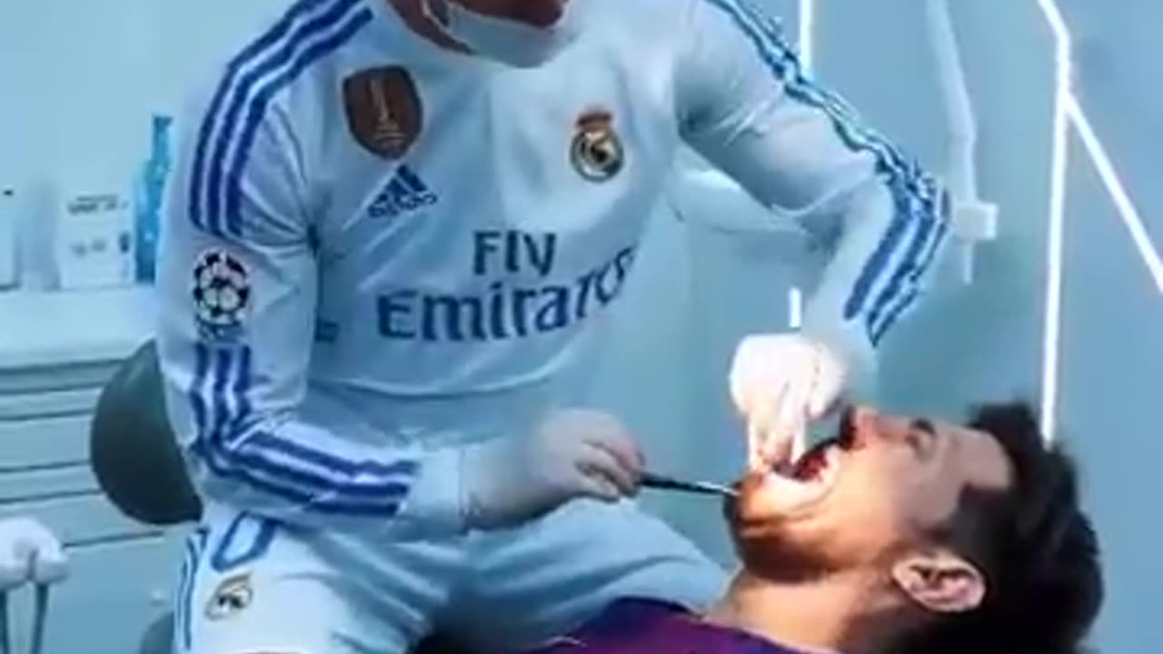 Ronaldo Messi Funny Ronaldo dentist Messi