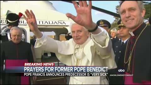 Pope Francis calls for prayers for his predecessor