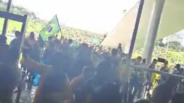 Supporters of former President Bolsonaro storm government buildings in the capital.