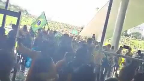 Supporters of former President Bolsonaro storm government buildings in the capital.