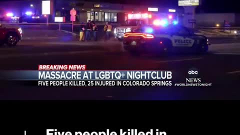 Five people killed in shooting at ColoradoLGBTQ+ nightclub