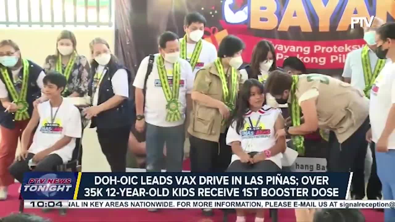 DOH OIC leads vax drive in Las Piñas; over 35-K 12-year-old kids receive 1st booster dose