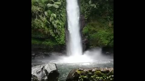 beautiful waterfall and cool