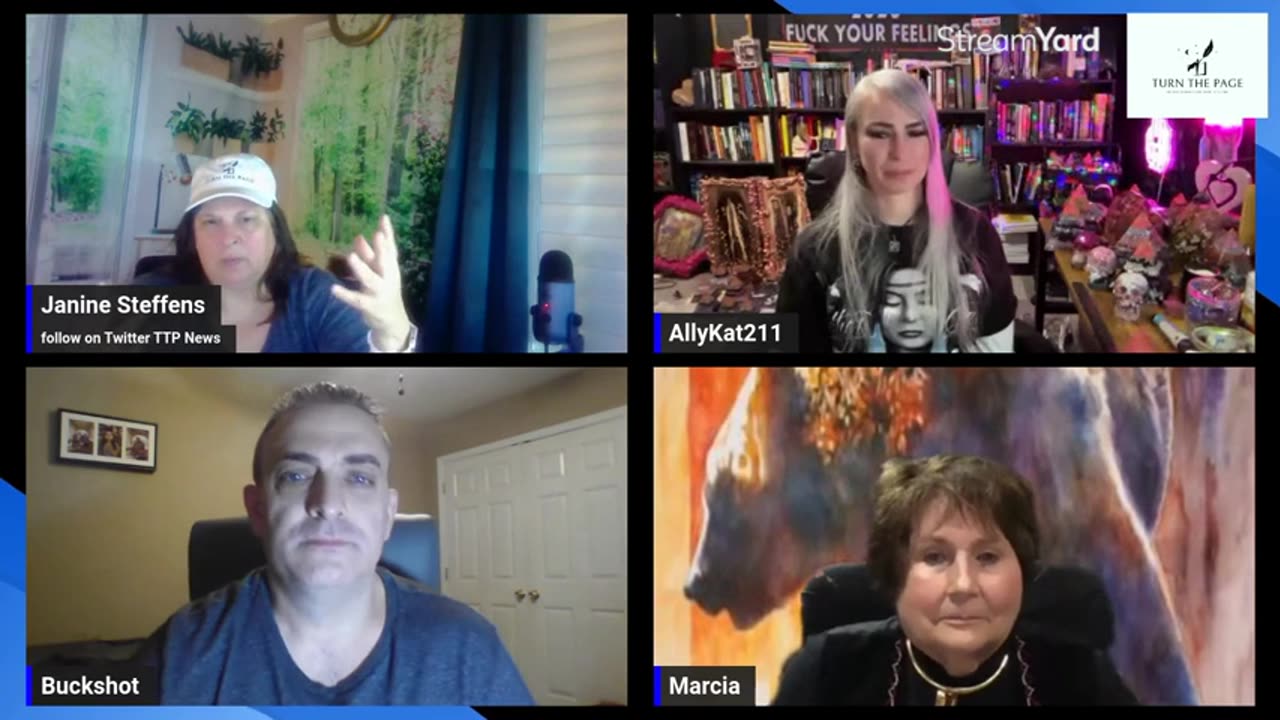 Spiritual conversation w/Janine, Marcia the Shaman, AllyKat & I