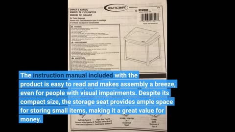View Ratings: Suncast 22 Gallon Small Resin Storage Seat, Java, SSW600J