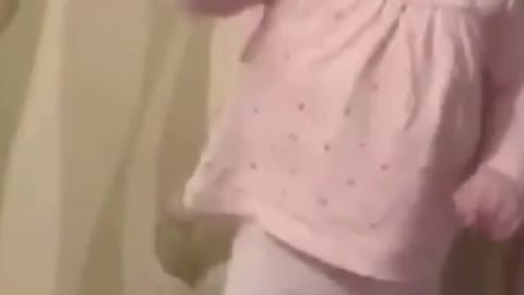 rock and roll..cute little girl enjoying