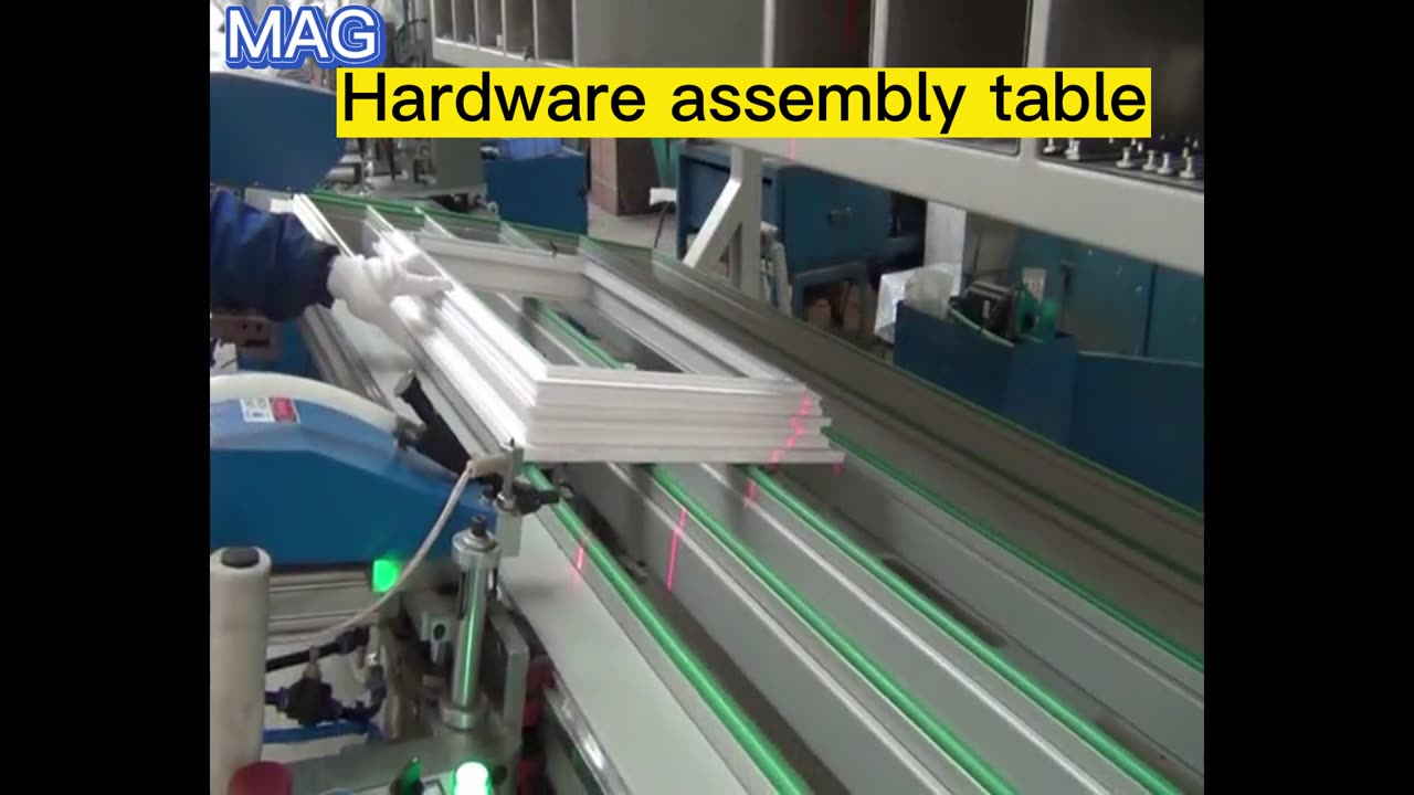 Hardware assembly table #hardware #hardwaretable #windowmachine #windowmaking #pvcwindow #windows