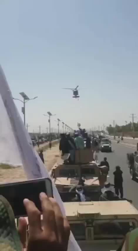 Taliban military parade with the free equipment they got from Buyden