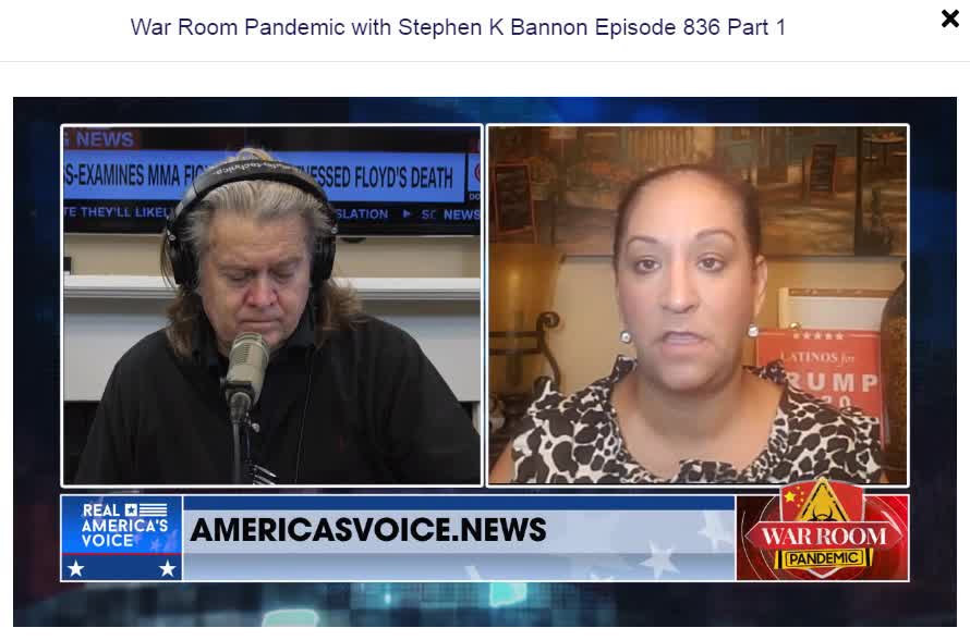 BiancaforTexas in the WarRoom with Stephen Bannon