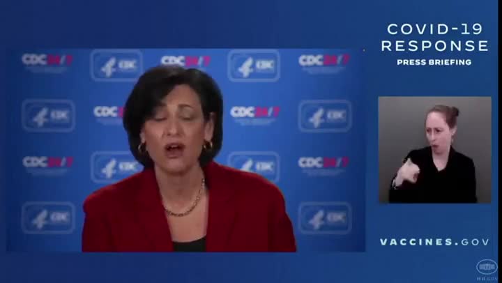 Reporter asks Walensky if people should be "listening to the CDC or listening to their governors?" when it comes to masking.