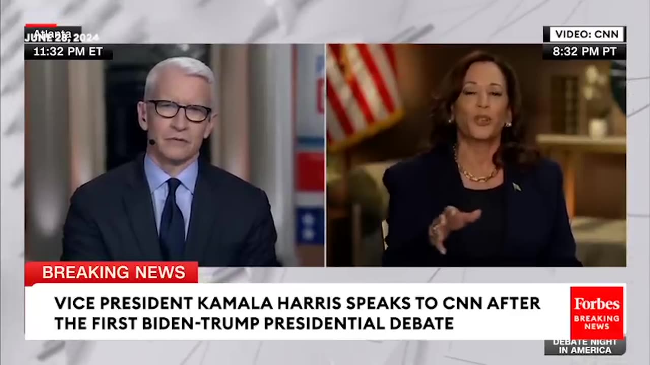 VIRAL INTERVIEW: Kamala Harris Has Tense Post-Debate Interview With CNN's Anderson Cooper