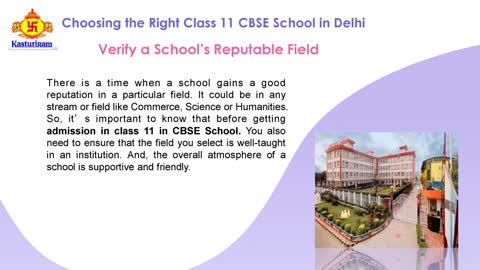 Choosing the Right Class 11 CBSE School in Delhi