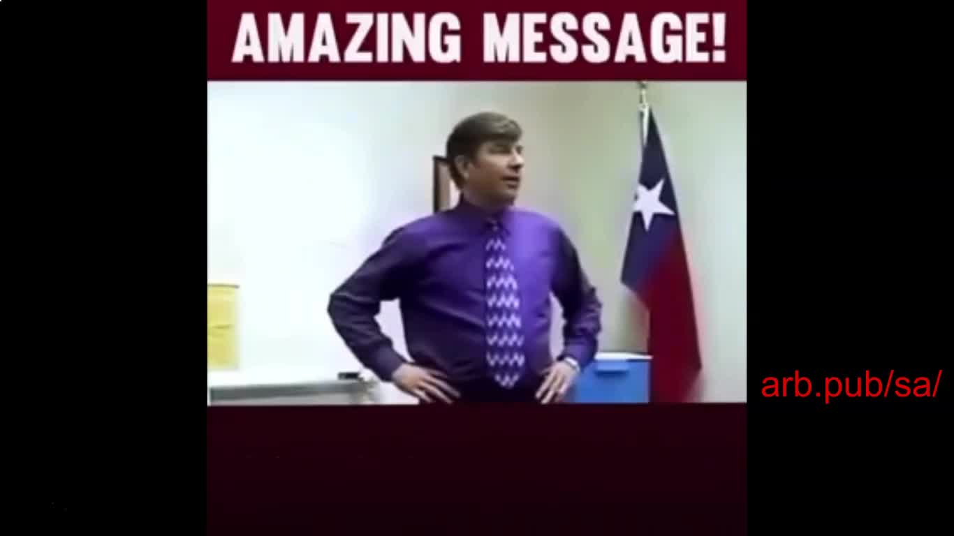 Amazing message This Guy nailed it!