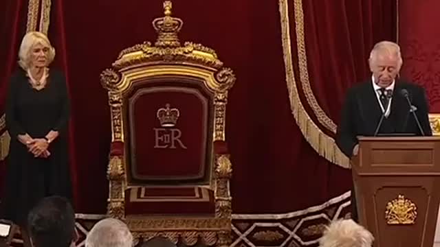 Pronunciamento do. Charles III. do Reino Unido.