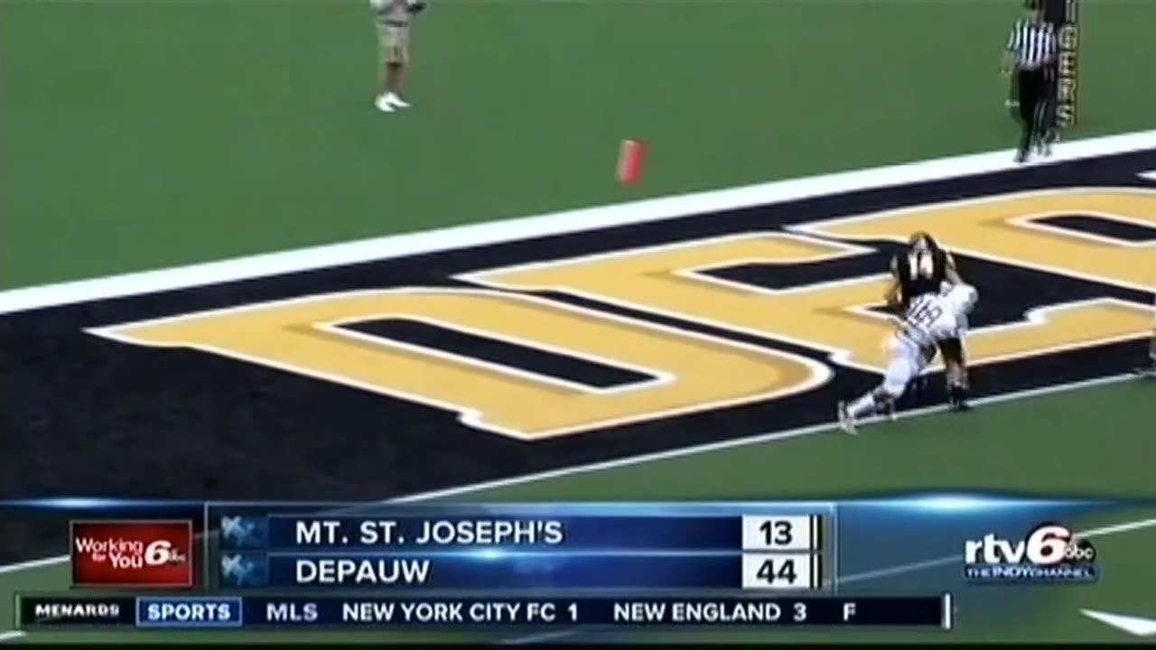 September 10, 2016 - Dog on Field is the Only Interruption to DePauw Victory (TV Highlights)