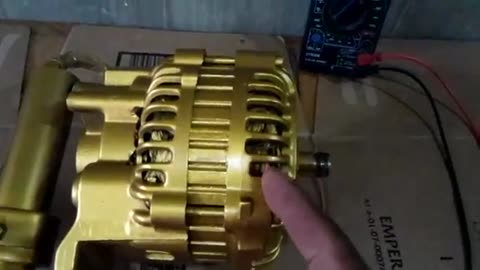 Converting a car alternator into wind generator- AC Volts output test