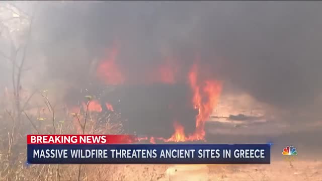 More Than 1,000 Evacuated Due To Wildfires in Greece- NEWS OF WORLD