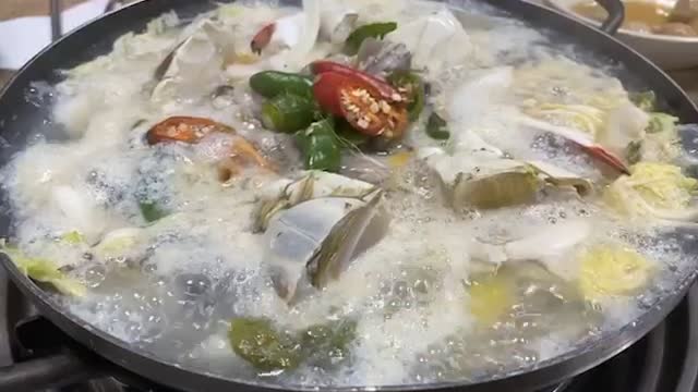 Korean food crab stew seafood