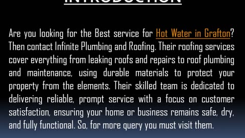 Best service for Hot Water in Grafton