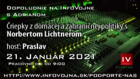 Dopoludnie na InfoVojne s Adrianom 21.1.2021